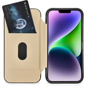 Hurtownia GSM - Etui iCarer CE Premium Leather Folio MagSafe Apple iPhone 14 Plus / 15 Plus czarny - ICR409 - {ean13} - Hurt