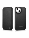 Hurtownia GSM - Etui iCarer CE Prémium Bőr Folio MagSafe Apple iPhone 14 Plus / 15 Plus fekete - ICR409 - {ean13} - Hurt