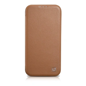 Wholesale iCarer CE Premium Leather Folio MagSafe Apple iPhone 14 Plus / 15 Plus brown - ICR410 - {ean13} - Hurt