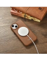Wholesale iCarer CE Premium Leather Folio MagSafe Apple iPhone 14 Plus / 15 Plus brown - ICR410 - {ean13} - Hurt