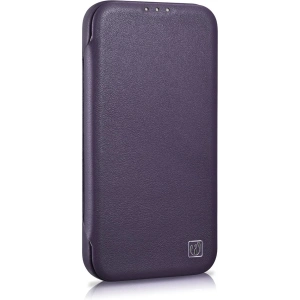 Wholesale iCarer CE Premium Leather Folio MagSafe Apple iPhone 14 Plus / 15 Plus dark purple - ICR412 - {ean13} - Hurt