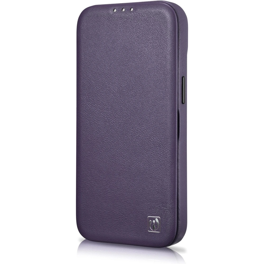 Hurtownia GSM - Case iCarer CE Premium Leder Folio MagSafe Apple iPhone 14 Plus / 15 Plus dunkelviolett - ICR412 - {ean13} - Hurt
