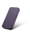 Hurtownia GSM - Etui iCarer CE Premium Leather Folio MagSafe Apple iPhone 14 Plus / 15 Plus mov închis - ICR412 - {ean13} - Hurt