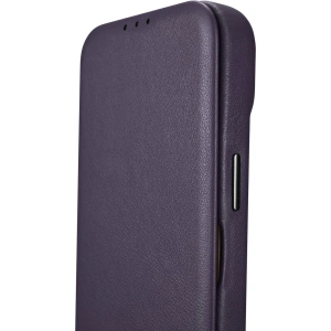 Wholesale iCarer CE Premium Leather Folio MagSafe Apple iPhone 14 Plus / 15 Plus dark purple - ICR412 - {ean13} - Hurt