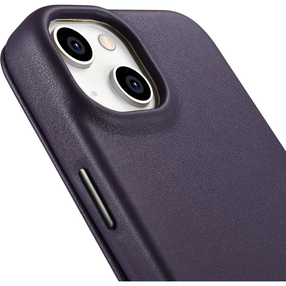 Hurtownia GSM - Case iCarer CE Premium Leder Folio MagSafe Apple iPhone 14 Plus / 15 Plus dunkelviolett - ICR412 - {ean13} - Hurt