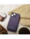 Hurtownia GSM - Etui iCarer CE Premium Leather Folio MagSafe Apple iPhone 14 Plus / 15 Plus mov închis - ICR412 - {ean13} - Hurt