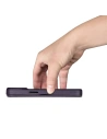 Hurtownia GSM - Case iCarer CE Premium Leder Folio MagSafe Apple iPhone 14 Plus / 15 Plus dunkelviolett - ICR412 - {ean13} - Hurt