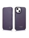 Hurtownia GSM - Etui iCarer CE Premium Leather Folio MagSafe Apple iPhone 14 Plus / 15 Plus mov închis - ICR412 - {ean13} - Hurt