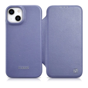 Wholesale iCarer CE Premium Leather Folio MagSafe Apple iPhone 14 Plus / 15 Plus light purple - ICR413 - {ean13} - Hurt