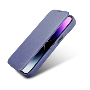 Wholesale iCarer CE Premium Leather Folio MagSafe Apple iPhone 14 Plus / 15 Plus light purple - ICR413 - {ean13} - Hurt
