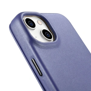 Wholesale iCarer CE Premium Leather Folio MagSafe Apple iPhone 14 Plus / 15 Plus light purple - ICR413 - {ean13} - Hurt