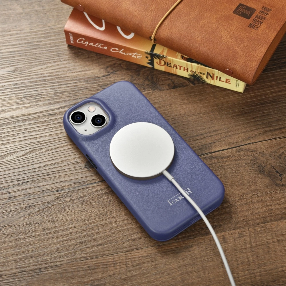 Hurtownia GSM - Case iCarer CE Premium Leder Folio MagSafe Apple iPhone 14 Plus / 15 Plus helllila - ICR413 - {ean13} - Hurt