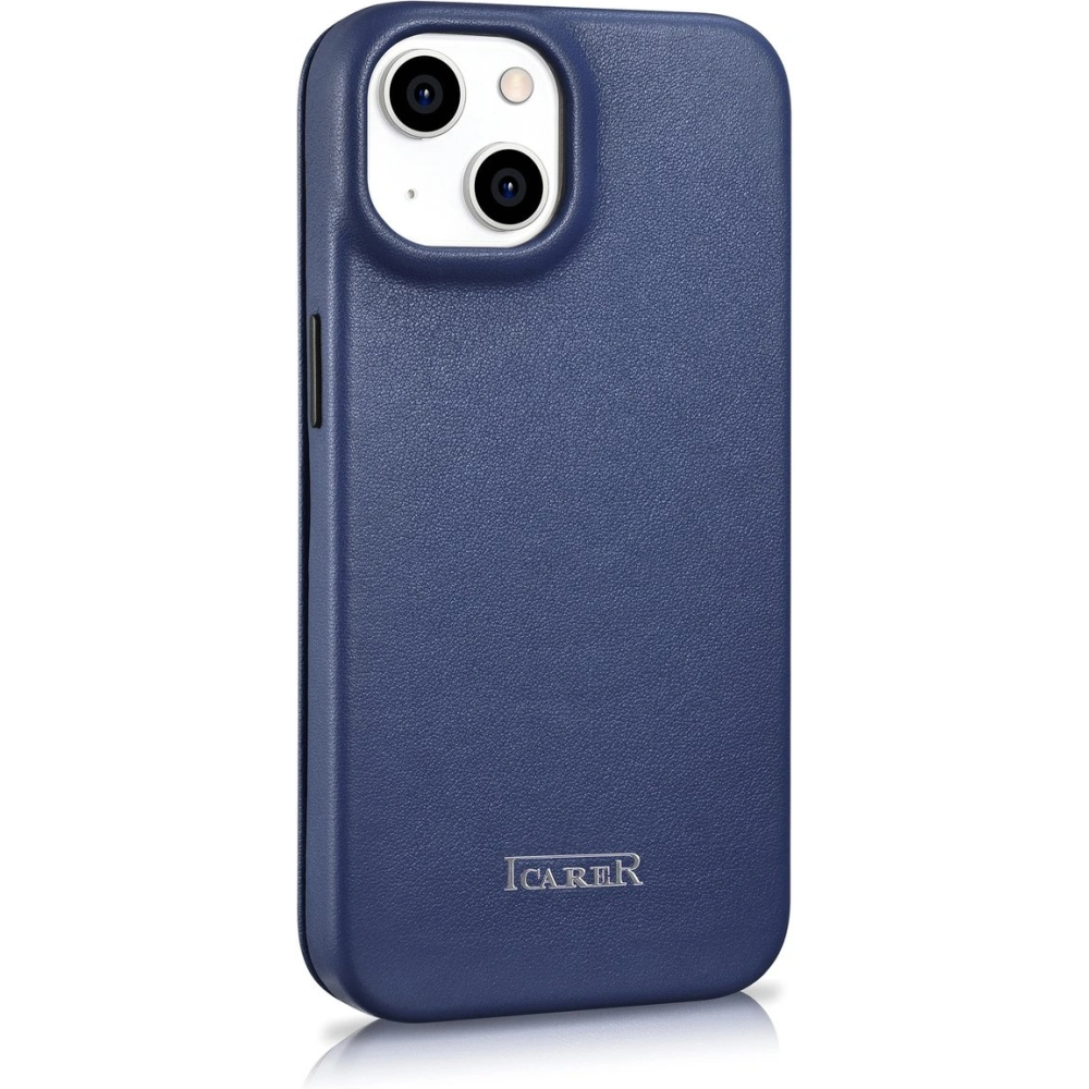 Hurtownia GSM - Etui iCarer CE Premium Leather Folio MagSafe Apple iPhone 14 Plus / 15 Plus albastru - ICR414 - {ean13} - Hurt