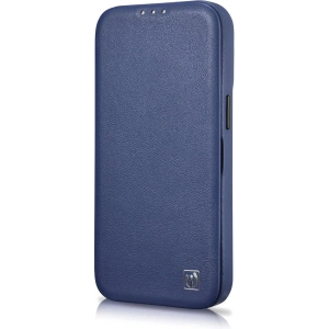 Wholesale iCarer CE Premium Leather Folio MagSafe Apple iPhone 14 Plus / 15 Plus blue - ICR414 - {ean13} - Hurt