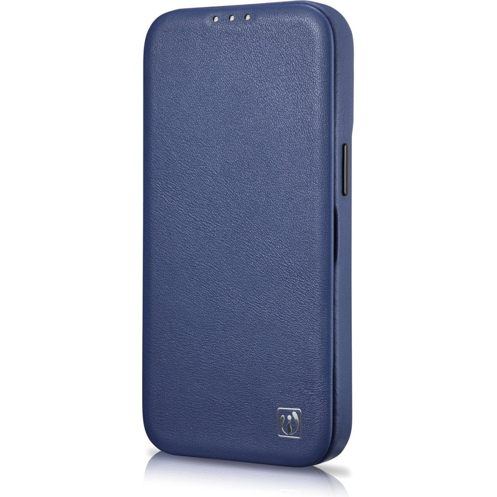 Hurtownia GSM - Etui iCarer CE Premium Leather Folio MagSafe Apple iPhone 14 Plus / 15 Plus albastru - ICR414 - {ean13} - Hurt
