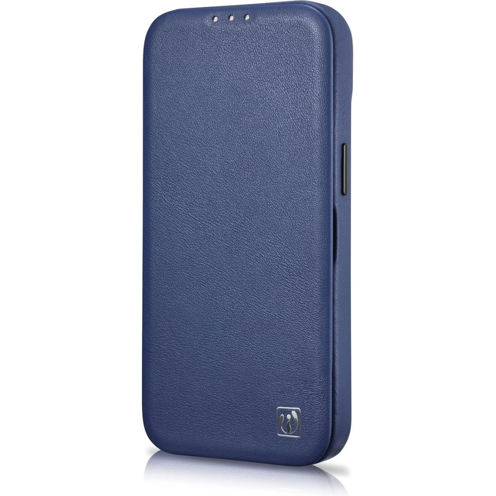 Hurtownia GSM - Etui iCarer CE Premium Leather Folio MagSafe Apple iPhone 14 Plus / 15 Plus albastru - ICR414 - {ean13} - Hurt