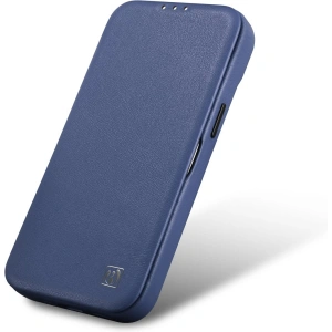 Wholesale iCarer CE Premium Leather Folio MagSafe Apple iPhone 14 Plus / 15 Plus blue - ICR414 - {ean13} - Hurt