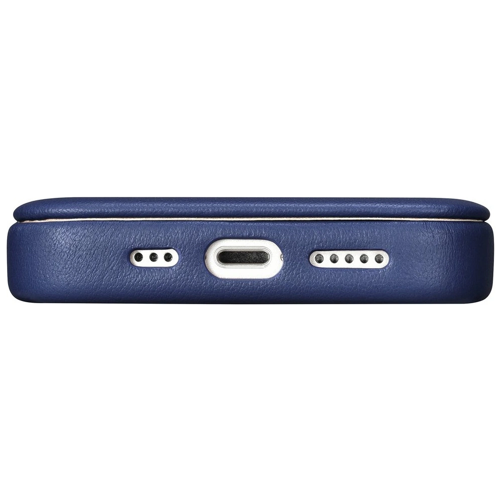 Wholesale iCarer CE Premium Leather Folio MagSafe Apple iPhone 14 Plus / 15 Plus blue - ICR414 - {ean13} - Hurt
