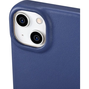 Wholesale iCarer CE Premium Leather Folio MagSafe Apple iPhone 14 Plus / 15 Plus blue - ICR414 - {ean13} - Hurt
