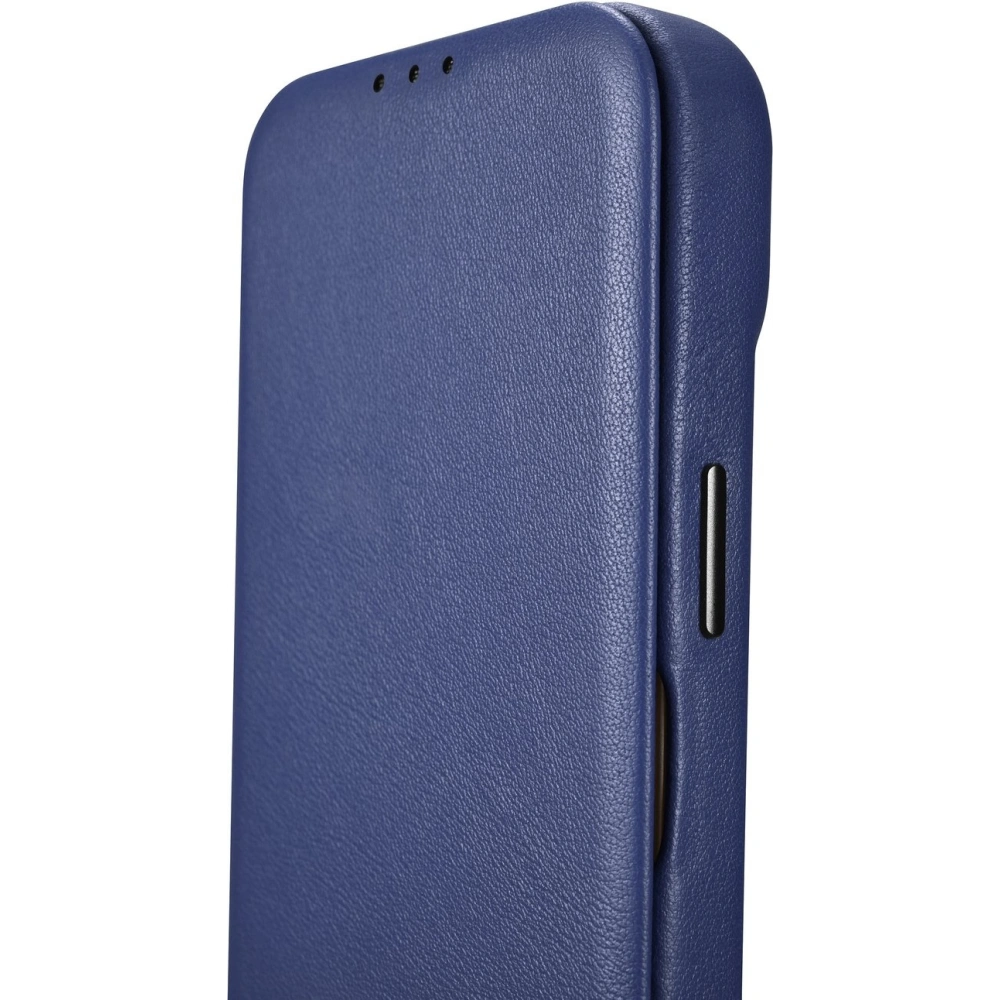 Wholesale iCarer CE Premium Leather Folio MagSafe Apple iPhone 14 Plus / 15 Plus blue - ICR414 - {ean13} - Hurt