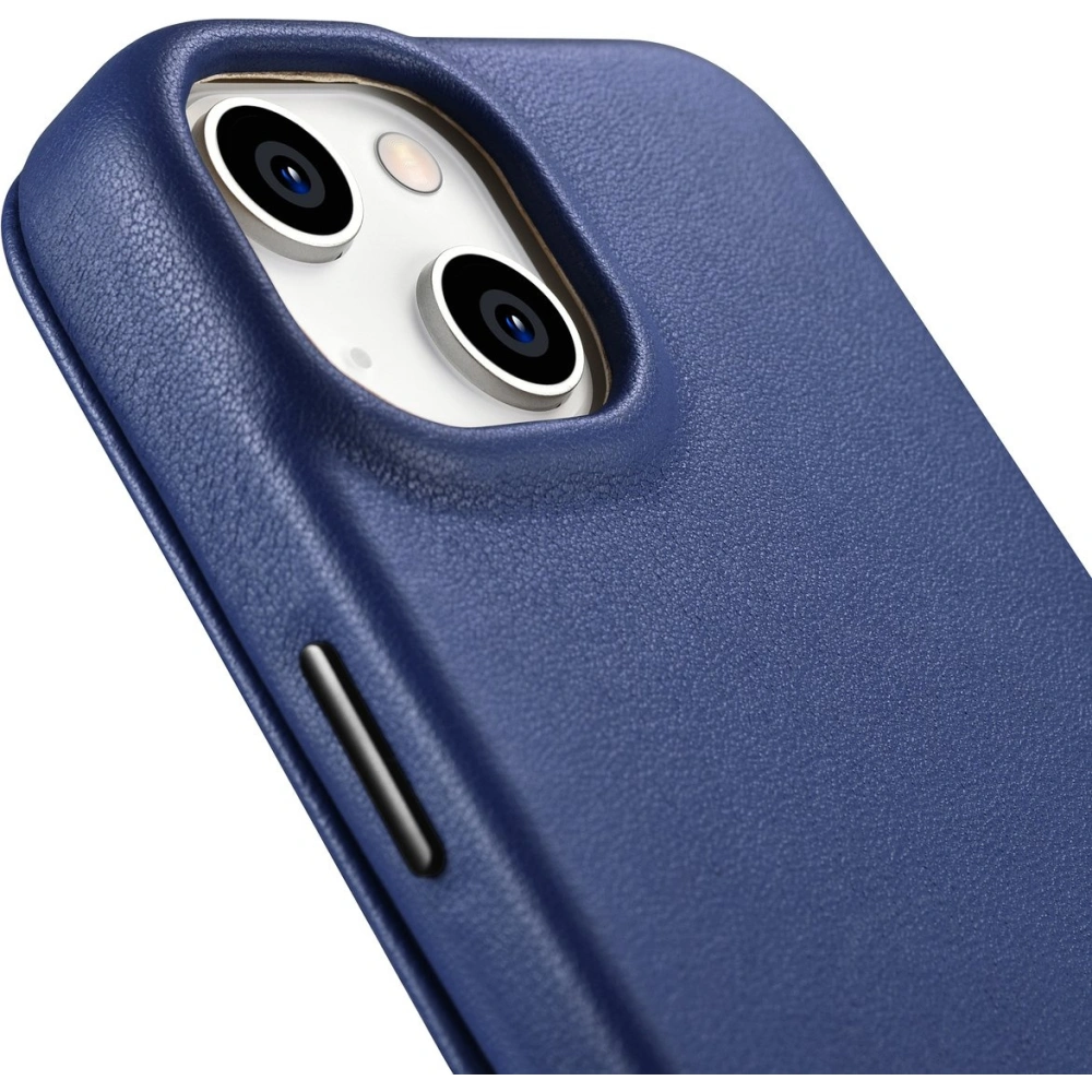 Wholesale iCarer CE Premium Leather Folio MagSafe Apple iPhone 14 Plus / 15 Plus blue - ICR414 - {ean13} - Hurt