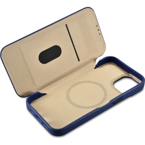 Wholesale iCarer CE Premium Leather Folio MagSafe Apple iPhone 14 Plus / 15 Plus blue - ICR414 - {ean13} - Hurt