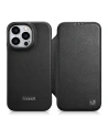 Etui iCarer CE Premium Leather Folio MagSafe Apple iPhone 14 Pro Max černé