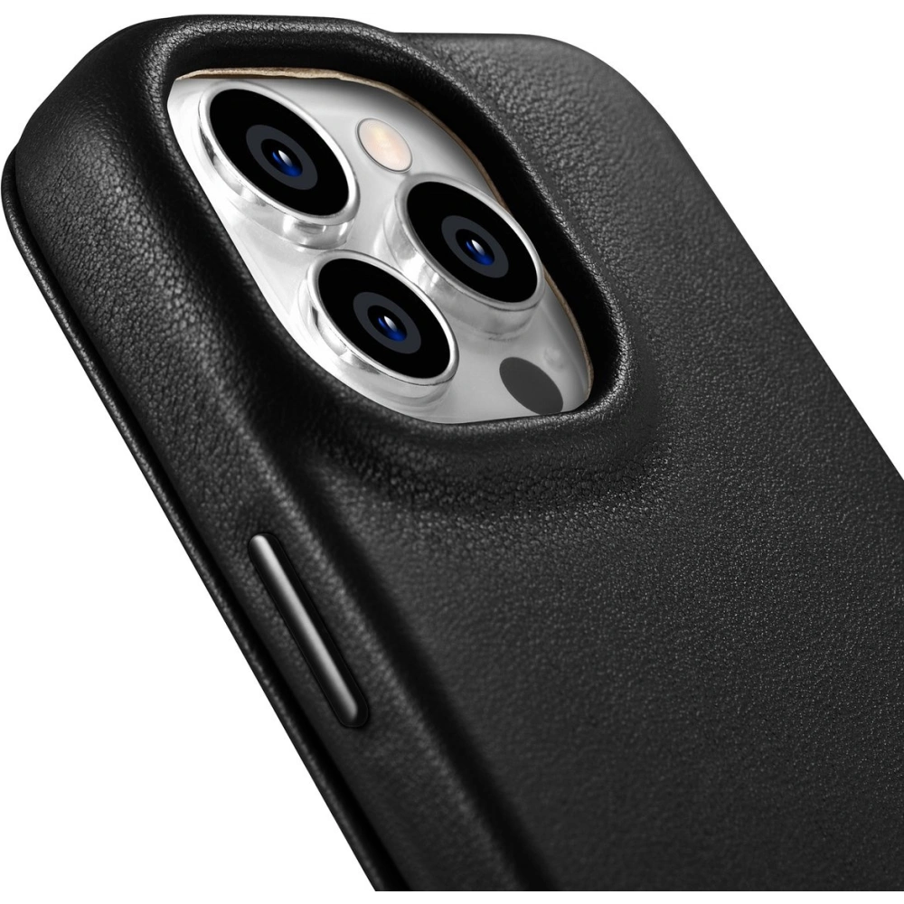Wholesale iCarer CE Premium Leather Folio MagSafe Apple iPhone 14 Pro Max black - ICR415 - {ean13} - Hurt