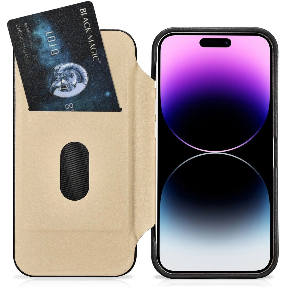 Hurtownia GSM - Case iCarer CE Premium Leder Folio MagSafe Apple iPhone 14 Pro Max schwarz - ICR415 - {ean13} - Hurt