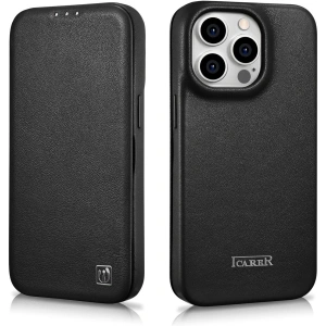 Hurtownia GSM - Etui iCarer CE Premium bőr boríték MagSafe Apple iPhone 14 Pro Max fekete - ICR415 - {ean13} - Hurt