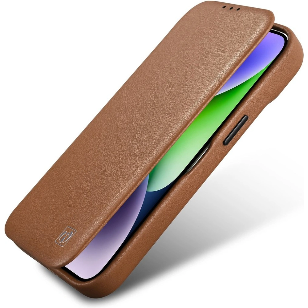 Hurtownia GSM - Etui iCarer CE Premium Leather Folio MagSafe Apple iPhone 14 Pro Max hnědý - ICR416 - {ean13} - Hurt