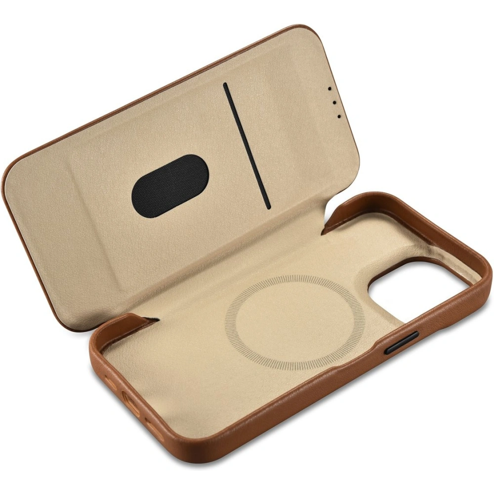 Hurtownia GSM - Etui iCarer CE Premium Leather Folio MagSafe Apple iPhone 14 Pro Max hnědý - ICR416 - {ean13} - Hurt