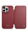 Etui iCarer CE Premium Leather Folio MagSafe Apple iPhone 14 Pro Max červené