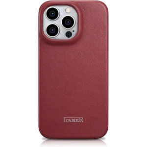 Wholesale iCarer CE Premium Leather Folio MagSafe Apple iPhone 14 Pro Max red - ICR417 - {ean13} - Hurt