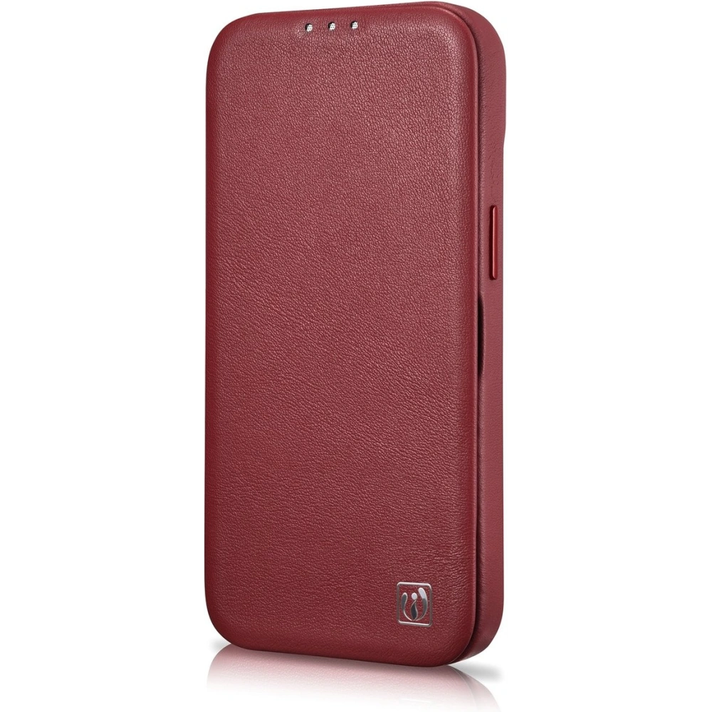 Wholesale iCarer CE Premium Leather Folio MagSafe Apple iPhone 14 Pro Max red - ICR417 - {ean13} - Hurt
