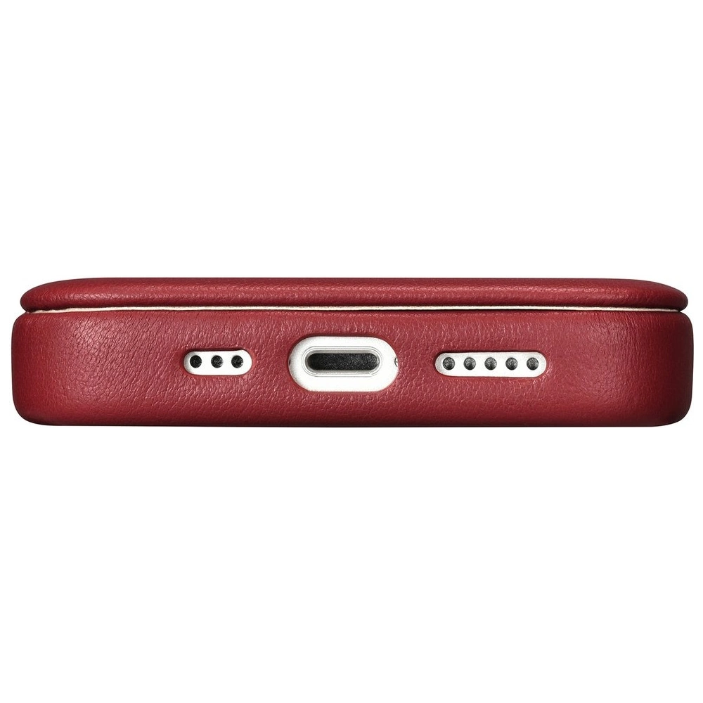 Wholesale iCarer CE Premium Leather Folio MagSafe Apple iPhone 14 Pro Max red - ICR417 - {ean13} - Hurt
