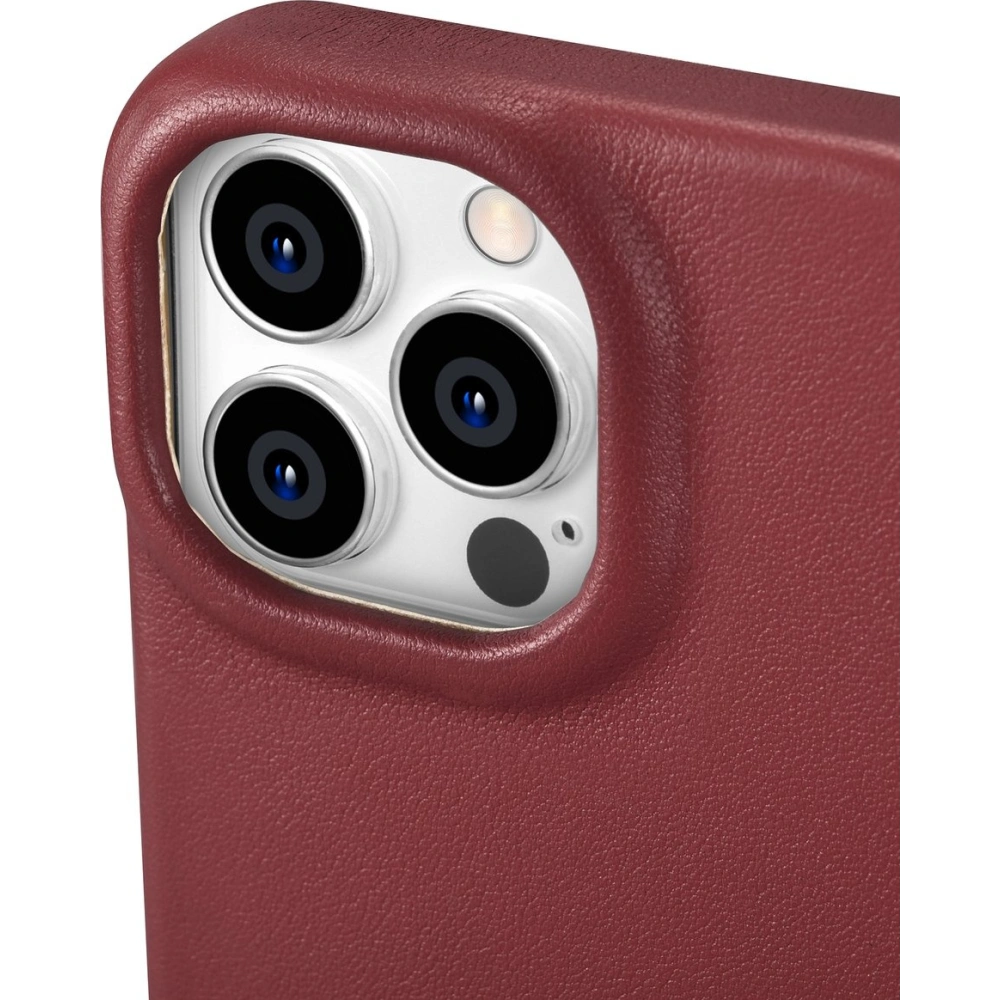 Wholesale iCarer CE Premium Leather Folio MagSafe Apple iPhone 14 Pro Max red - ICR417 - {ean13} - Hurt