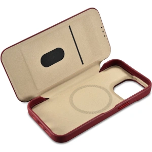 Wholesale iCarer CE Premium Leather Folio MagSafe Apple iPhone 14 Pro Max red - ICR417 - {ean13} - Hurt