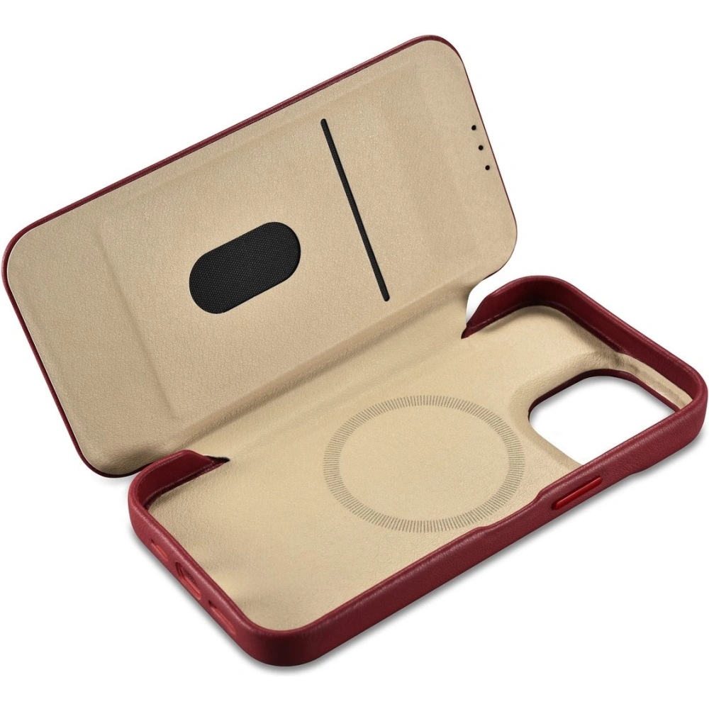 Hurtownia GSM - Etui iCarer CE Premium Leather Folio MagSafe Apple iPhone 14 Pro Max czerwony - ICR417 - {ean13} - Hurt