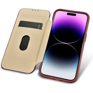 Hurtownia GSM - Etui iCarer CE prémium bőr tok MagSafe Apple iPhone 14 Pro Max piros - ICR417 - {ean13} - Hurt