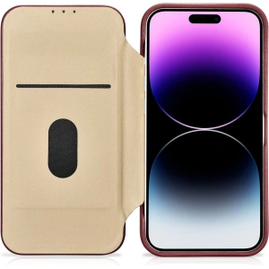 Hurtownia GSM - Etui iCarer CE prémium bőr tok MagSafe Apple iPhone 14 Pro Max piros - ICR417 - {ean13} - Hurt