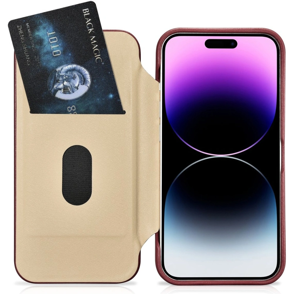 Hurtownia GSM - Etui iCarer CE Premium Leather Folio MagSafe Apple iPhone 14 Pro Max czerwony - ICR417 - {ean13} - Hurt