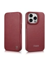 Wholesale iCarer CE Premium Leather Folio MagSafe Apple iPhone 14 Pro Max red - ICR417 - {ean13} - Hurt