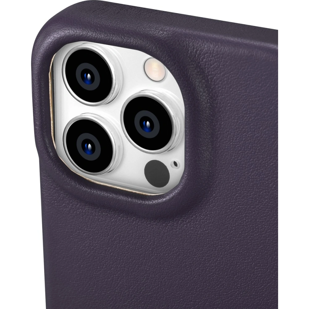 Wholesale iCarer CE Premium Leather Folio MagSafe Apple iPhone 14 Pro Max dark purple - ICR418 - {ean13} - Hurt