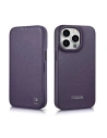 Wholesale iCarer CE Premium Leather Folio MagSafe Apple iPhone 14 Pro Max dark purple - ICR418 - {ean13} - Hurt