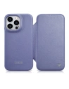 iCarer CE Premium Leather Folio MagSafe Apple iPhone 14 Pro Max light purple