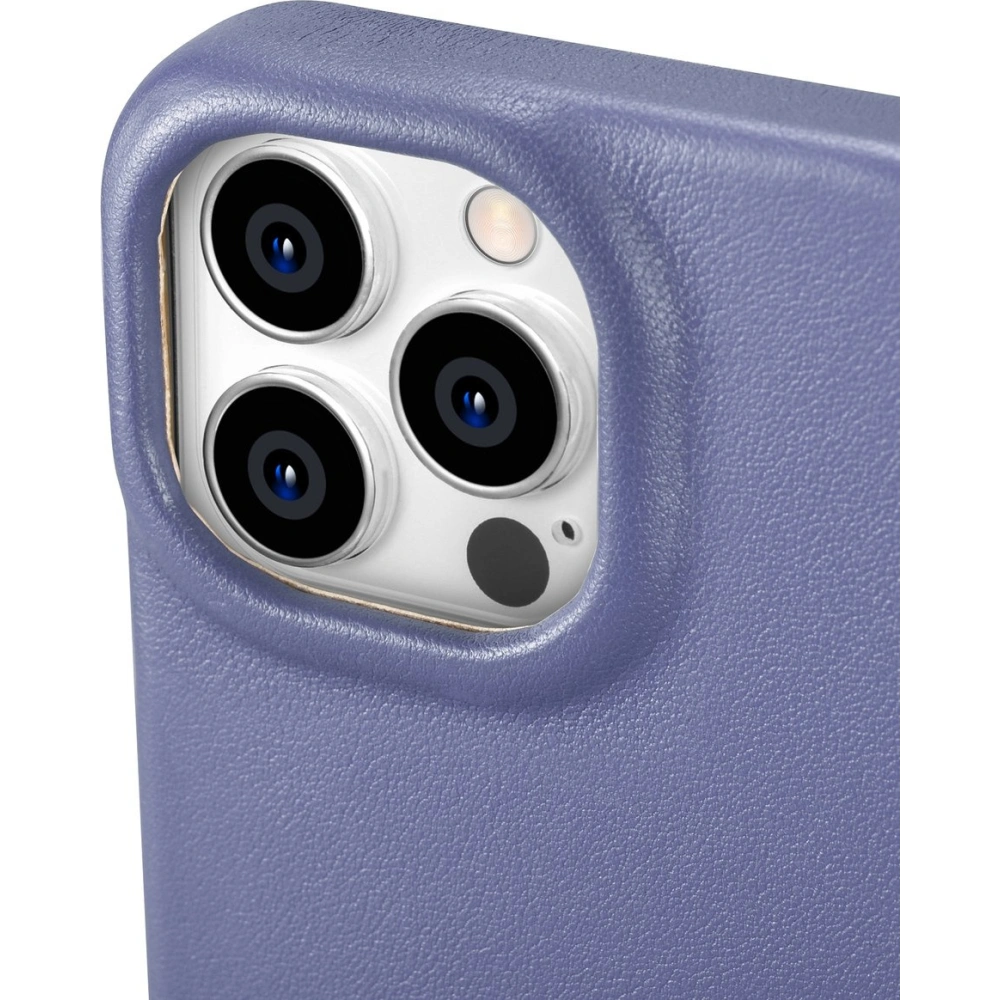 Wholesale iCarer CE Premium Leather Folio MagSafe Apple iPhone 14 Pro Max light purple - ICR419 - {ean13} - Hurt