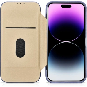 Wholesale iCarer CE Premium Leather Folio MagSafe Apple iPhone 14 Pro Max light purple - ICR419 - {ean13} - Hurt