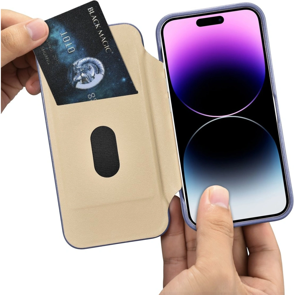 Hurtownia GSM - Case iCarer CE Premium Leder Folio MagSafe Apple iPhone 14 Pro Max helllila - ICR419 - {ean13} - Hurt