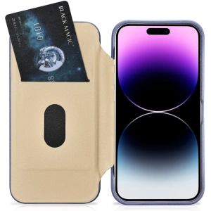 Hurtownia GSM - Etui iCarer CE Premium Leather Folio MagSafe Apple iPhone 14 Pro Max jasnofioletowy - ICR419 - {ean13} - Hurt